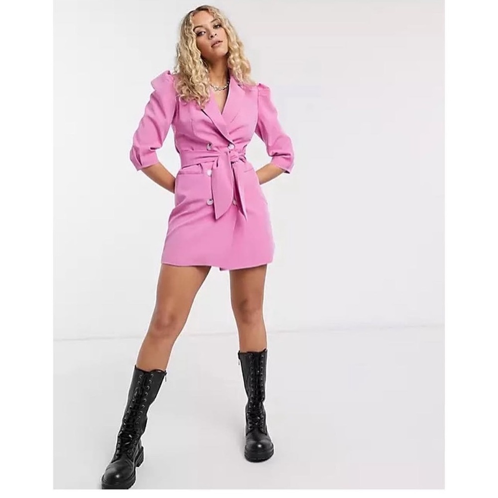 breshka blazer dress with belt